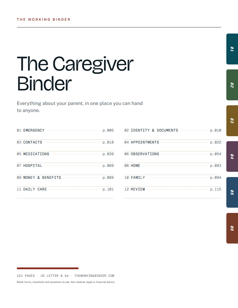 The Caregiver Binder — The Caregiver Binder