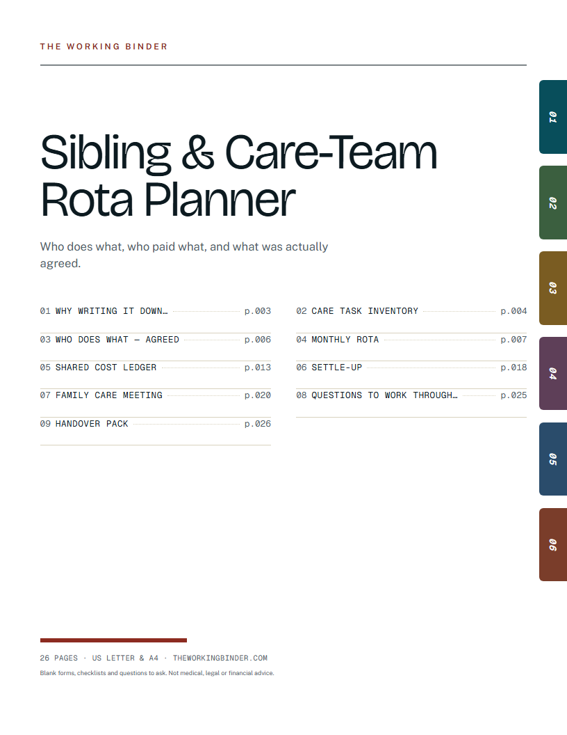 Sibling & Care-Team Rota Planner — Sibling & Care-Team Rota Planner